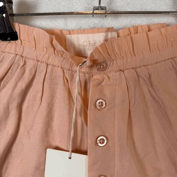 NEW! The Great. Lace Tap Shorts Rose Dust Lounge Shorts Size Small - Picture 3 of 10